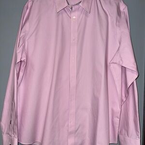 UnTUCKit Pink Striped Men’s Button Long Sleeve Dress Shirt 2XL